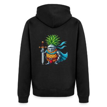 Chevalier ananas - Veste à capuche bio Premium Unisexe - noir - Dos - Nico (187cm)