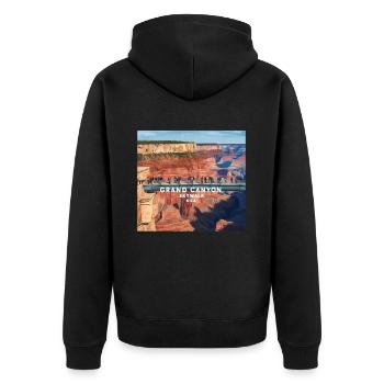 Grand Canyon SkyWalk - Veste à capuche bio Premium Unisexe - noir - Dos - Nico (187cm)