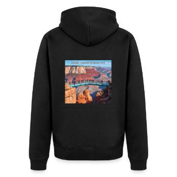 Grand Canyon SkyWalk - Veste à capuche bio Premium Unisexe - noir - Dos - Nico (187cm)