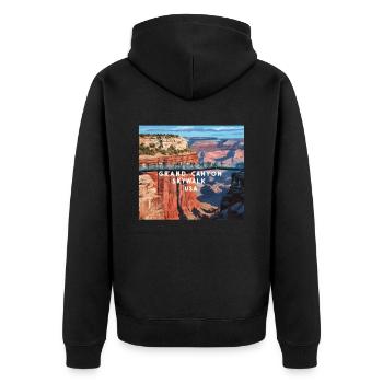 Grand Canyon SkyWalk - Veste à capuche bio Premium Unisexe - noir - Dos - Nico (187cm)