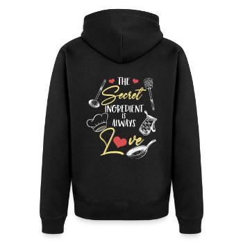 Cuisine Cuisine Chef Cuisine Grill Cadeau - Veste à capuche bio Premium Unisexe - noir - Dos - Nico (187cm)