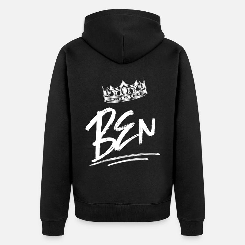 Benoît - Veste à capuche bio Premium Unisexe - noir