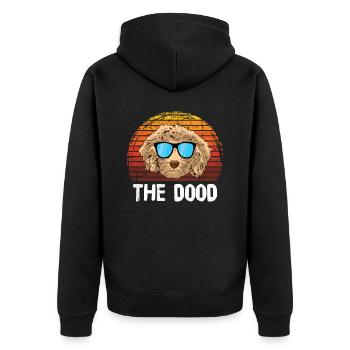 Le Dood Paws Animal Dog Design pour les - Veste à capuche bio Premium Unisexe - noir - Dos - Nico (187cm)