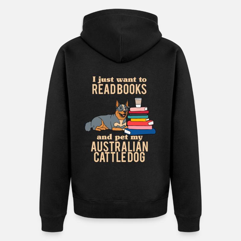 Bouvier australien - Veste à capuche bio Premium Unisexe - noir