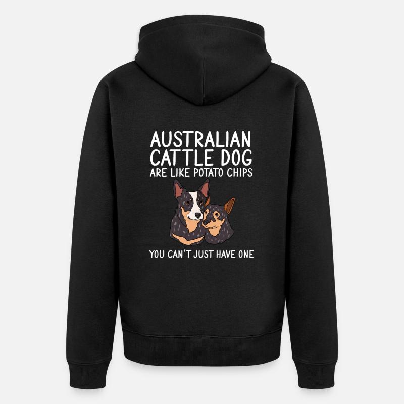 Bouvier australien - Veste à capuche bio Premium Unisexe - noir
