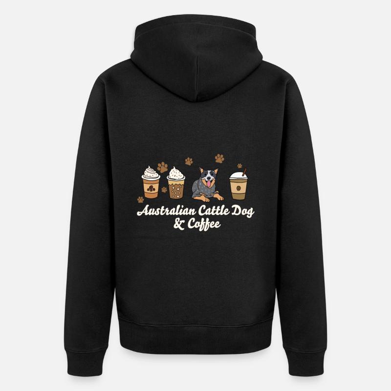 Bouvier australien - Veste à capuche bio Premium Unisexe - noir