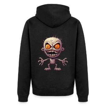 Halloween Monster Mummy Costume d’horreur effrayant - Veste à capuche bio Premium Unisexe - noir - Dos - Nico (187cm)