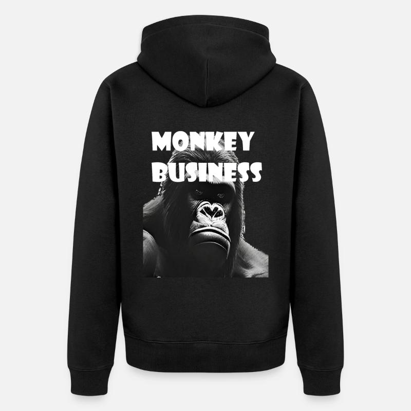 Singeries - Veste à capuche bio Premium Unisexe - noir