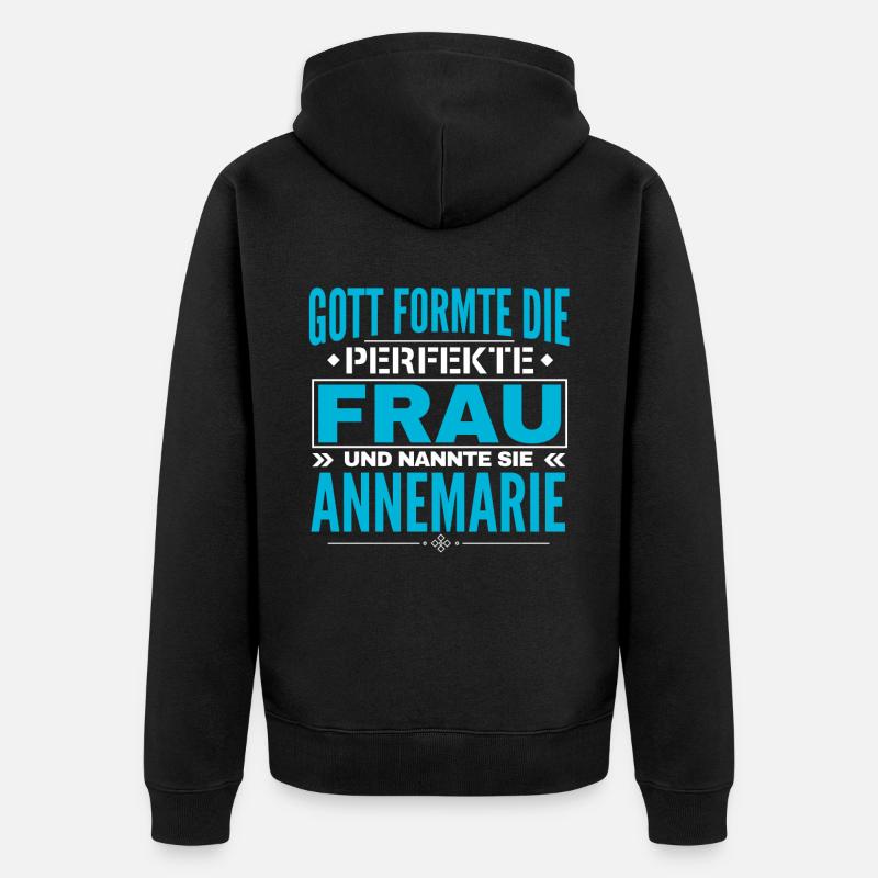Annemarie Nom Design - Veste à capuche bio Premium Unisexe - noir