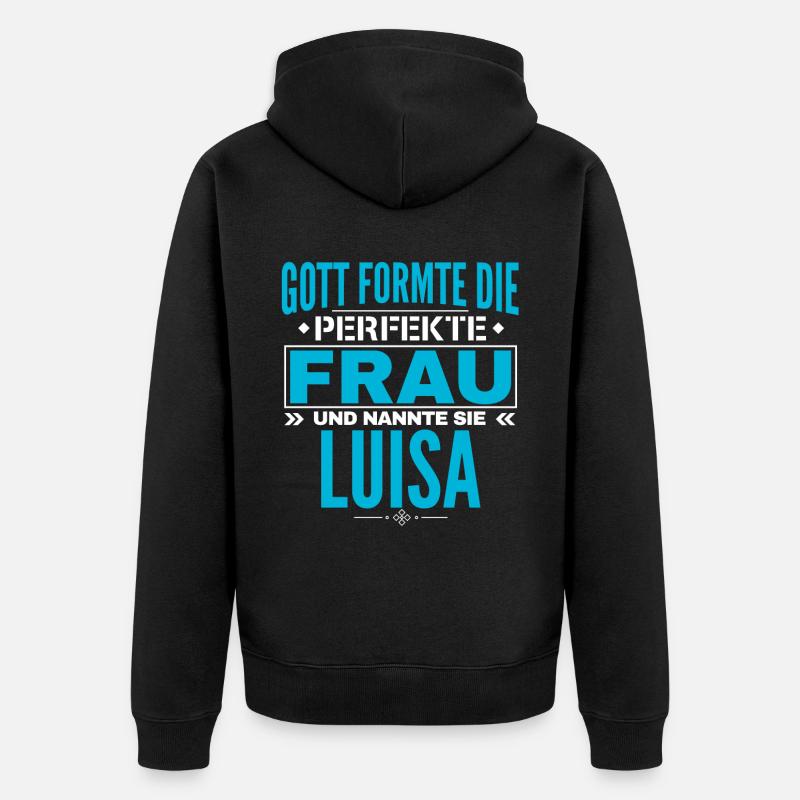 Luisa Nom Design - Veste à capuche bio Premium Unisexe - noir