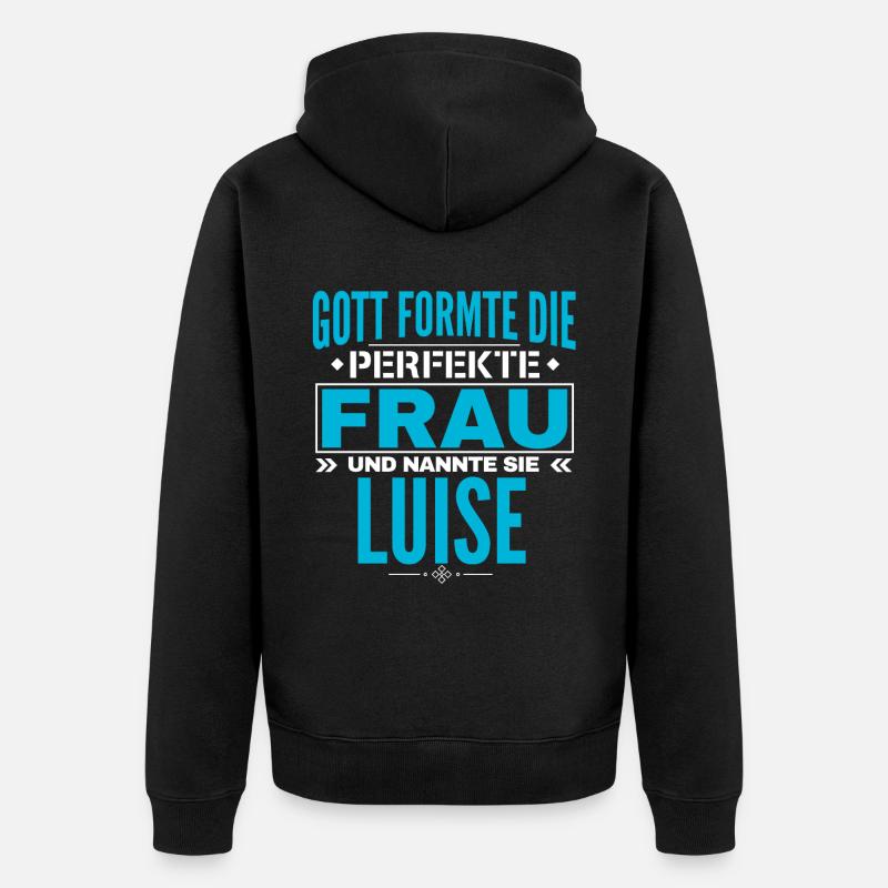 Luise Nom Design - Veste à capuche bio Premium Unisexe - noir