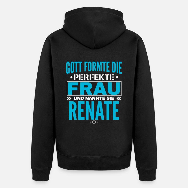 Conception du nom Renate - Veste à capuche bio Premium Unisexe - noir