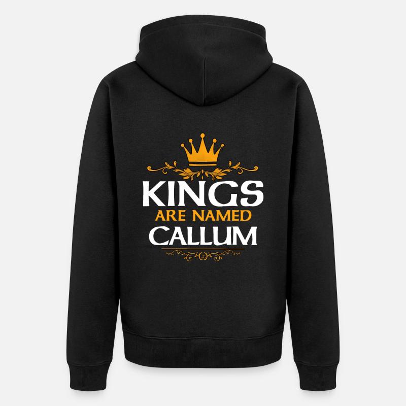 Callum - Unisex Premium Bio Zip Hoodie - Schwarz