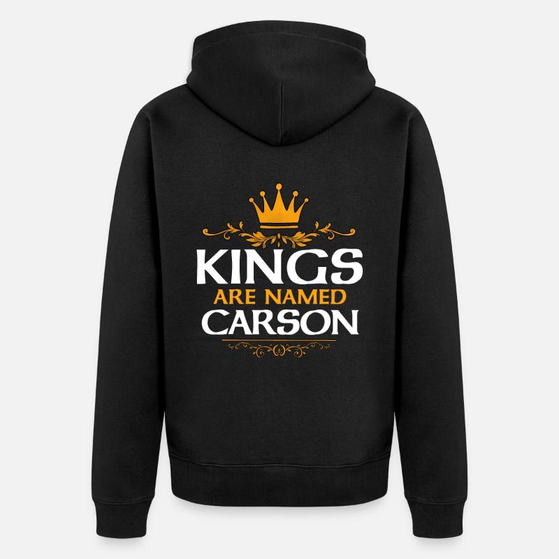 Carson - Veste à capuche bio Premium Unisexe - noir