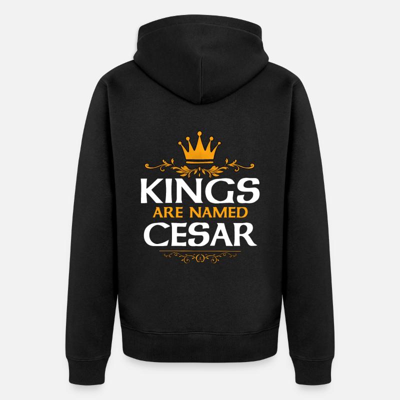 Cesar - Veste à capuche bio Premium Unisexe - noir
