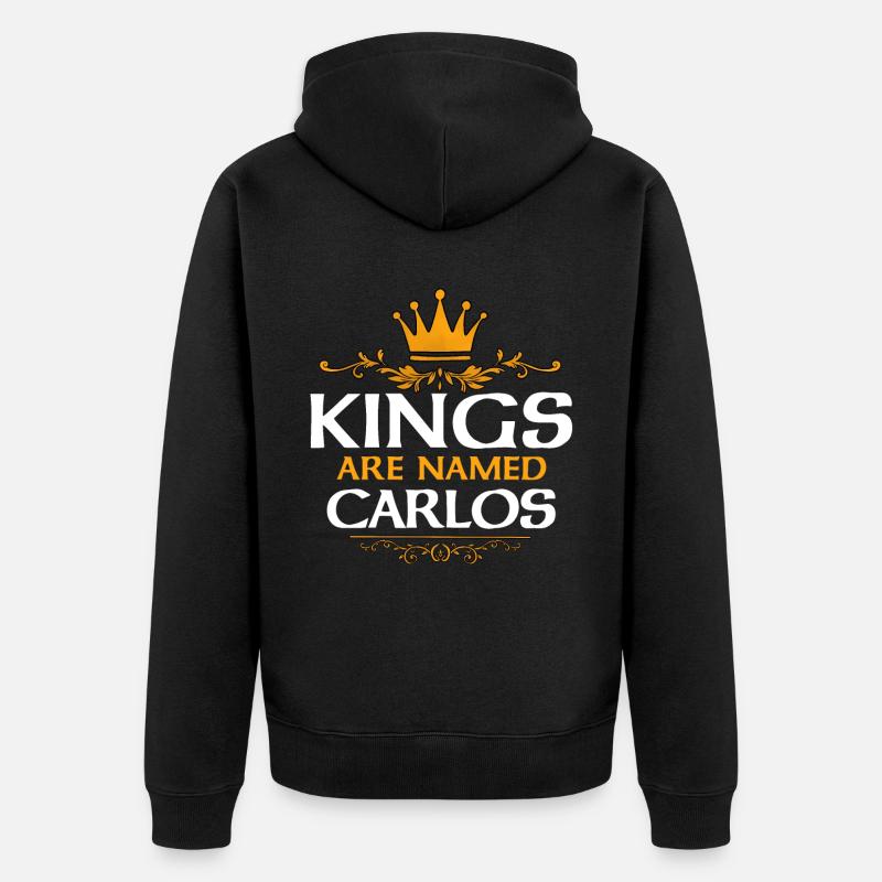 Carlos - Veste à capuche bio Premium Unisexe - noir