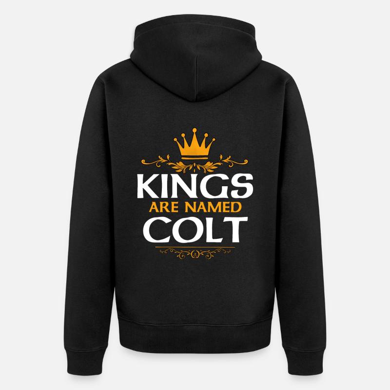Colt - Unisex Premium Bio Zip Hoodie - Schwarz