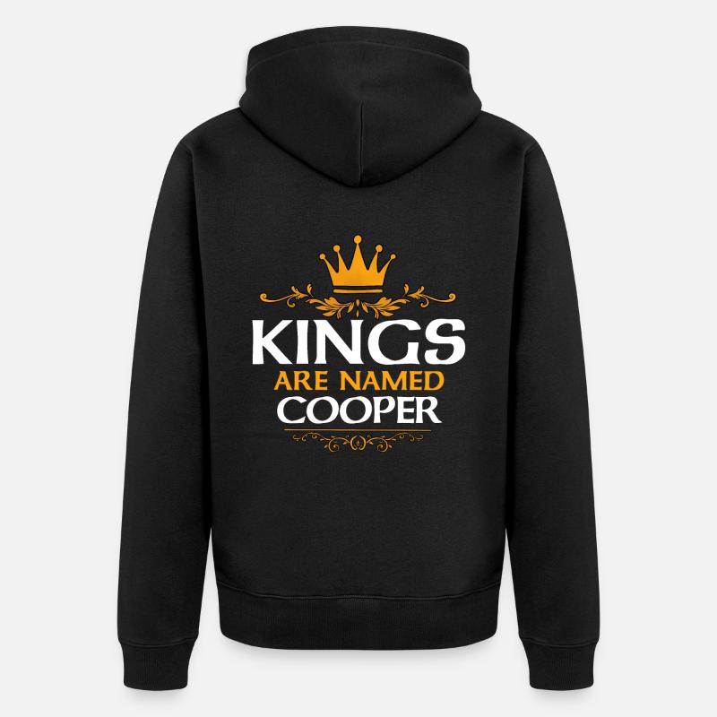 Cooper - Unisex Premium Bio Zip Hoodie - Schwarz