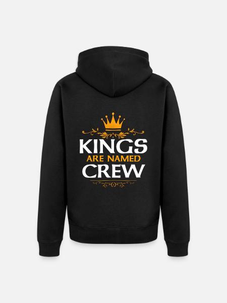 Crew - Unisex Premium Organic Zip Hoodie - black