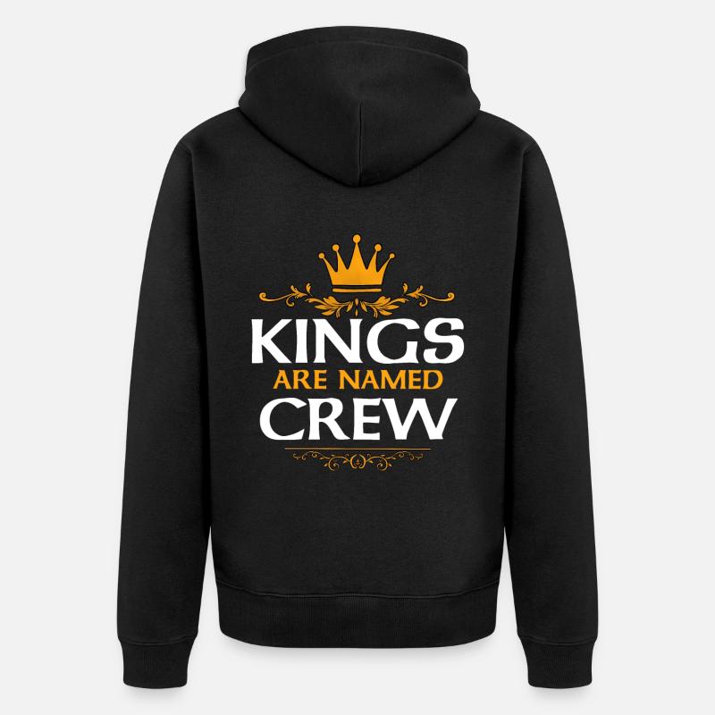 Crew - Unisex Premium Bio Zip Hoodie - Schwarz