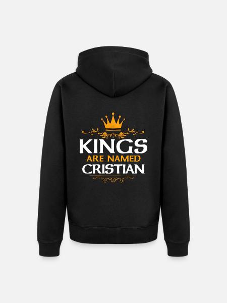 Cristian - Veste à capuche bio Premium Unisexe - noir