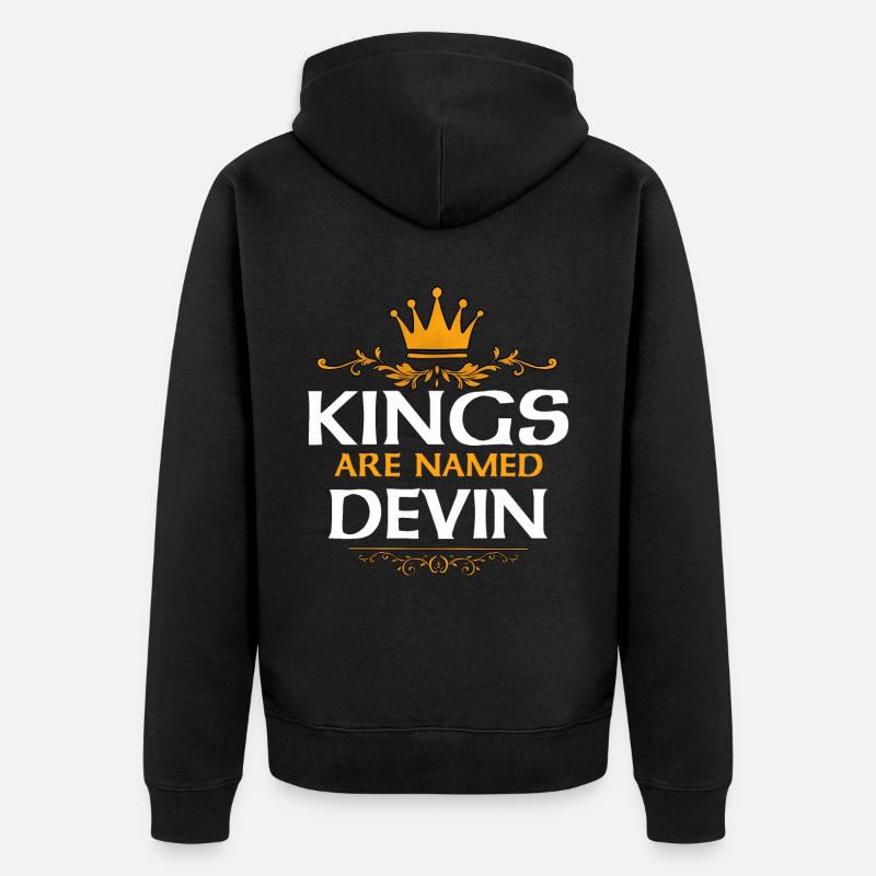 Devin - Veste à capuche bio Premium Unisexe - noir