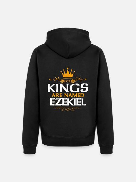 Ezekiel - Unisex Premium Bio Zip Hoodie - Schwarz