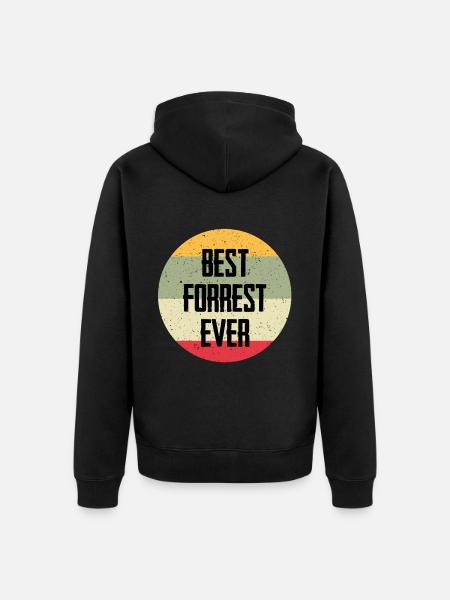 Best Forrest Ever - Unisex Premium Organic Zip Hoodie - black