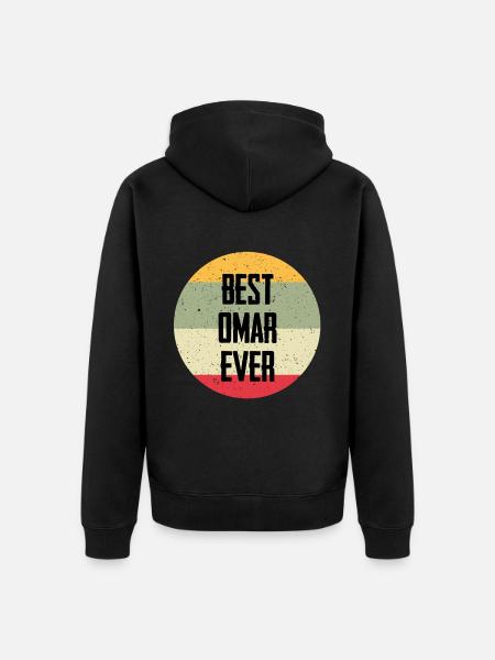Best Omar Ever - Unisex Premium Organic Zip Hoodie - black