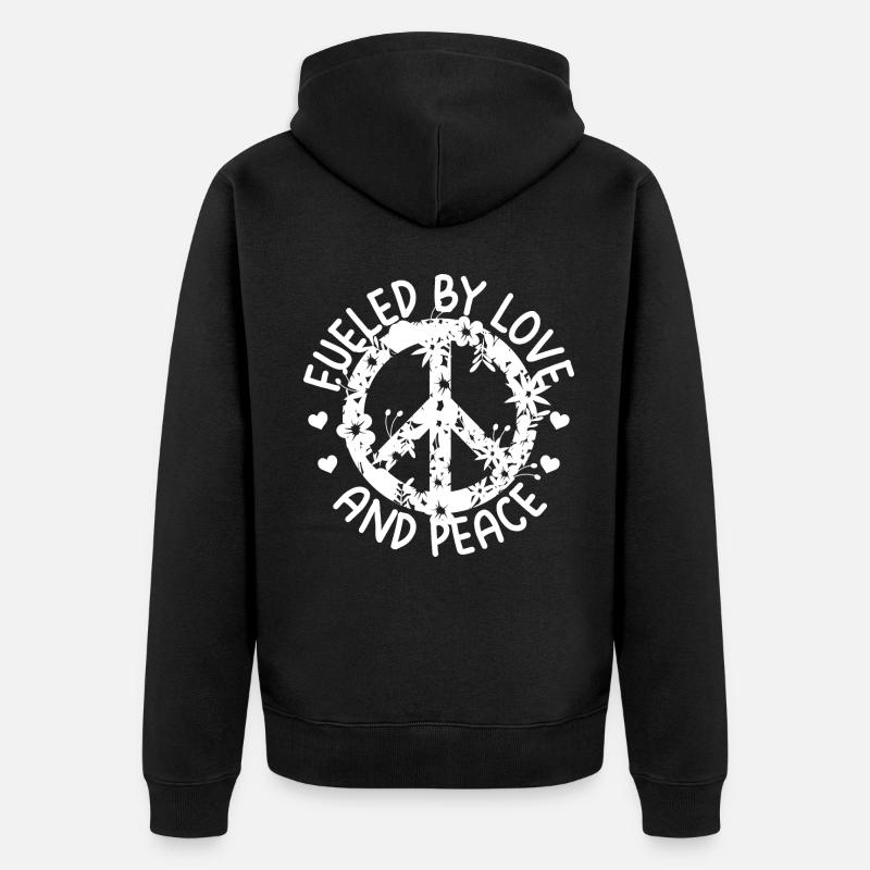 Hippies - Veste à capuche bio Premium Unisexe - noir