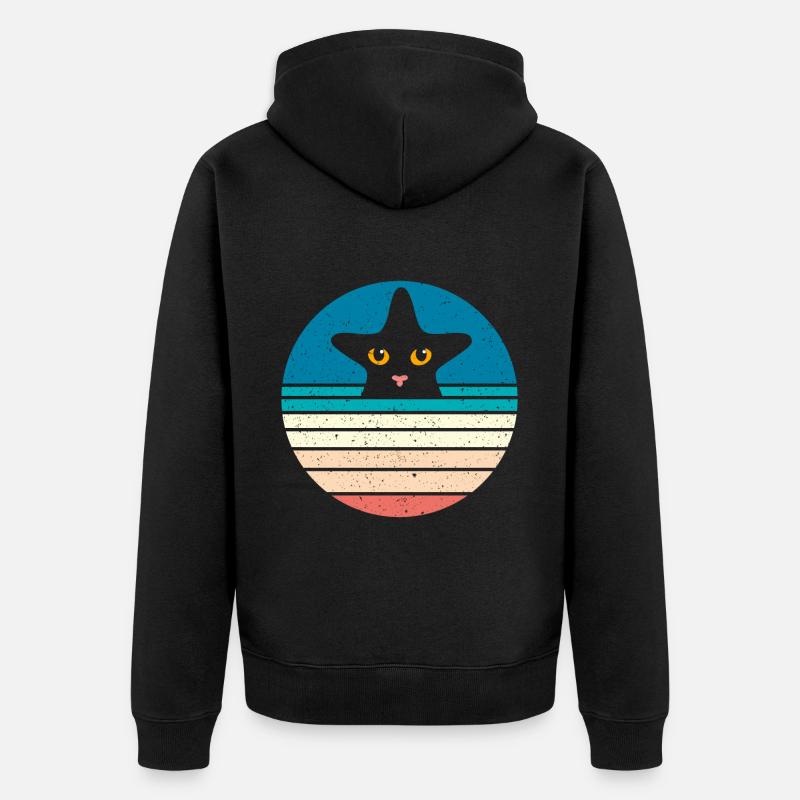 Seestern - Unisex Premium Bio Zip Hoodie - Schwarz