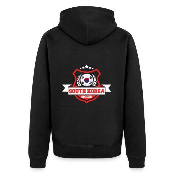 Cadeau de football en Corée du Sud - Veste à capuche bio Premium Unisexe - noir - Dos - Nico (187cm)