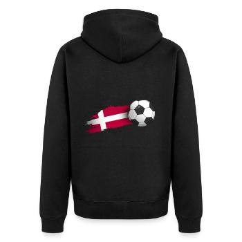 Cadeau de football au Danemark - Veste à capuche bio Premium Unisexe - noir - Dos - Nico (187cm)