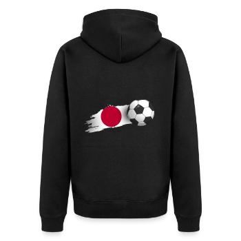 Cadeau de football au Japon - Veste à capuche bio Premium Unisexe - noir - Dos - Nico (187cm)