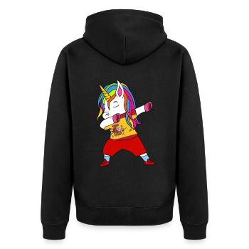 Espagne football dabbing cadeau - Veste à capuche bio Premium Unisexe - noir - Dos - Nico (187cm)