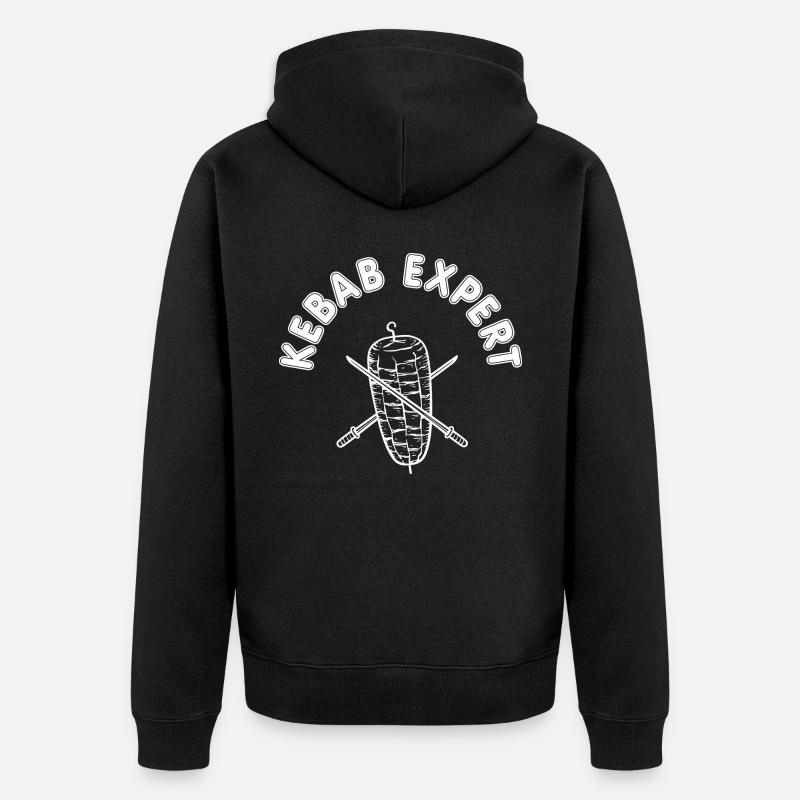 Kebab Expert Kebab Grill - Veste à capuche bio Premium Unisexe - noir