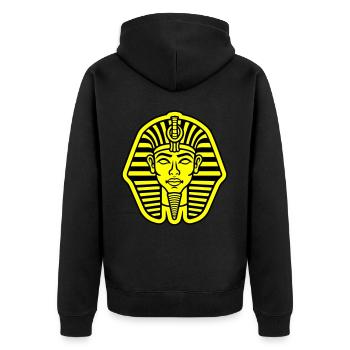 Crâne de pharaon - Veste à capuche bio Premium Unisexe - noir - Dos - Nico (187cm)