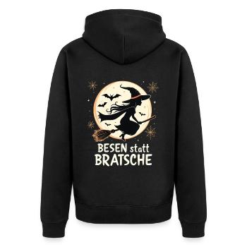 alto alto musicien Halloween amusant dicton - Veste à capuche bio Premium Unisexe - noir - Dos - Nico (187cm)