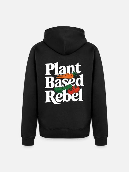 Vegetarian Vegan Veggie Vegetarian - Unisex Premium Organic Zip Hoodie - black