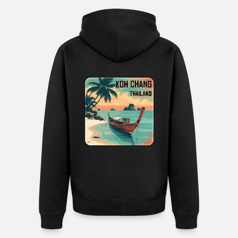 Koh Chang - Veste à capuche bio Premium Unisexe - noir