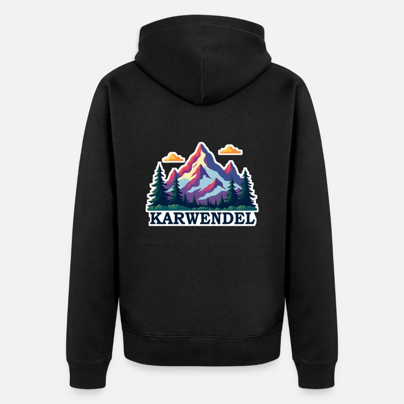 Karwendel - Veste à capuche bio Premium Unisexe - noir