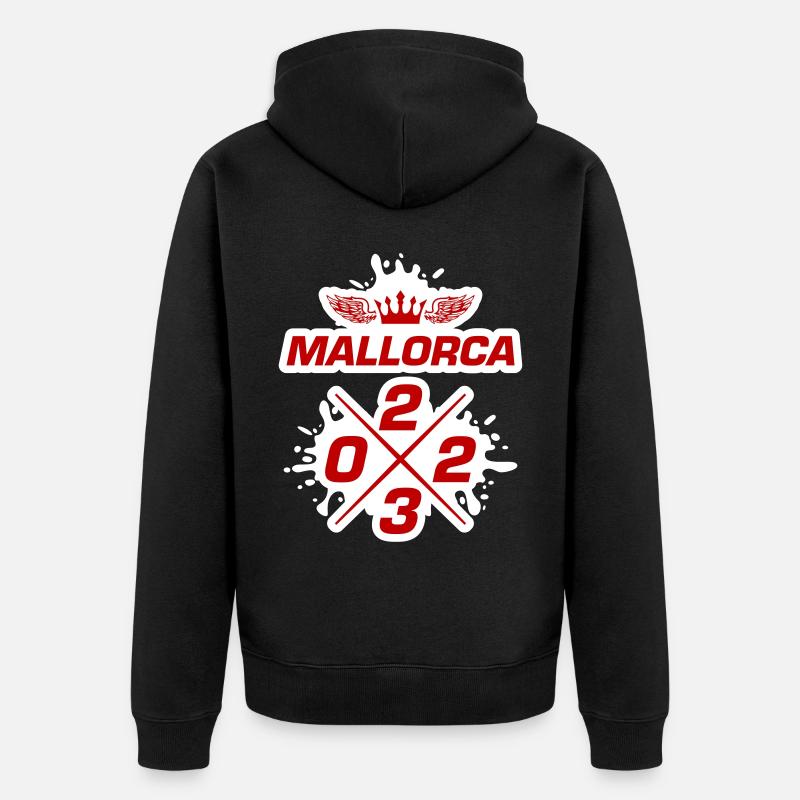 Majorque 2023 - Veste à capuche bio Premium Unisexe - noir