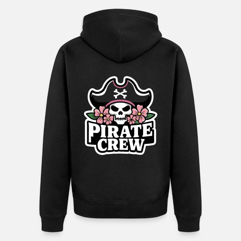 Pirate Pirate Carnaval Halloween - Veste à capuche bio Premium Unisexe - noir