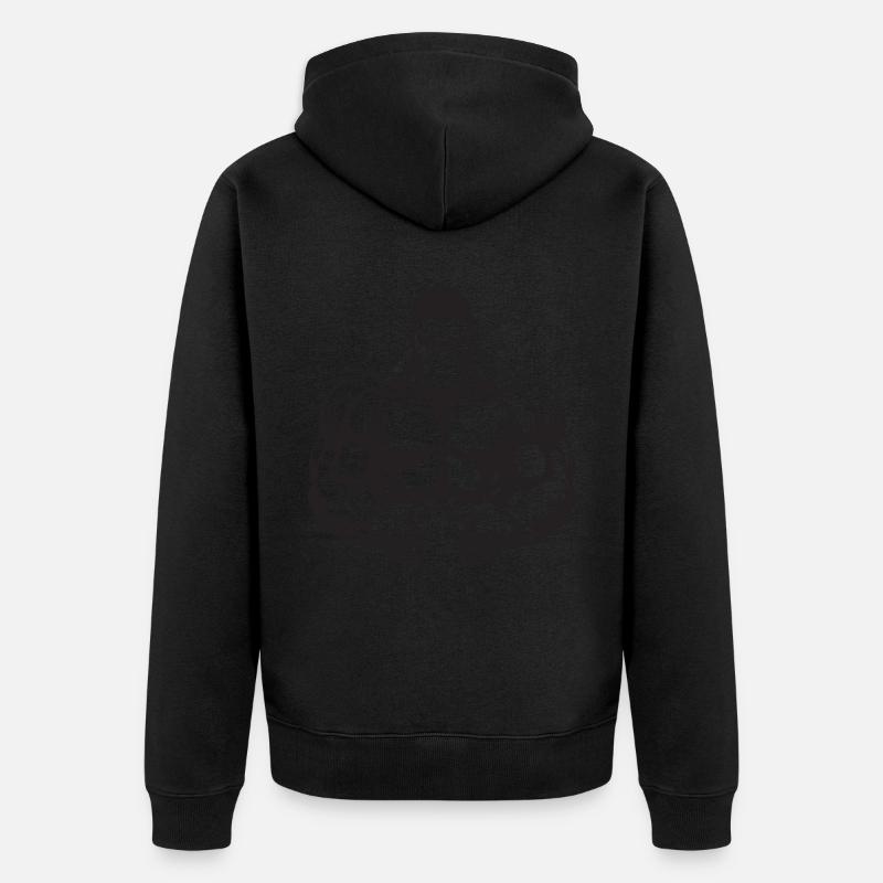 Gorille Bodybuilding Gym Beast - Veste à capuche bio Premium Unisexe - noir