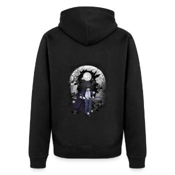 horreur halloweefn fleddermäuse épée de combattant - Veste à capuche bio Premium Unisexe - noir - Dos - Nico (187cm)