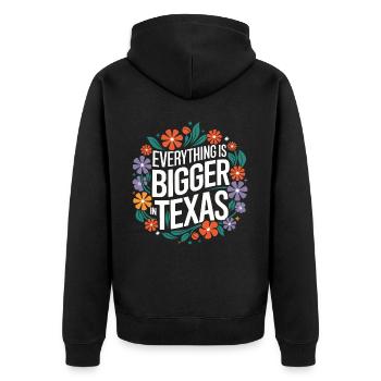 État du Texas Texans Texas - Veste à capuche bio Premium Unisexe - noir - Dos - Nico (187cm)