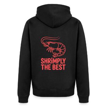 Crevettes les meilleures - Veste à capuche bio Premium Unisexe - noir - Dos - Nico (187cm)