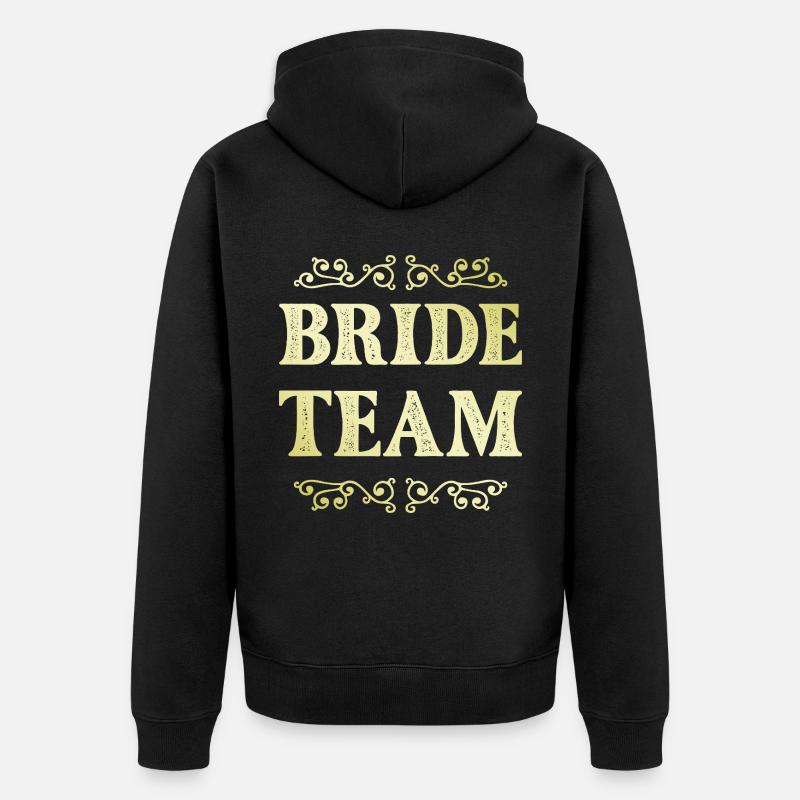 Équipe de la mariée - Veste à capuche bio Premium Unisexe - noir