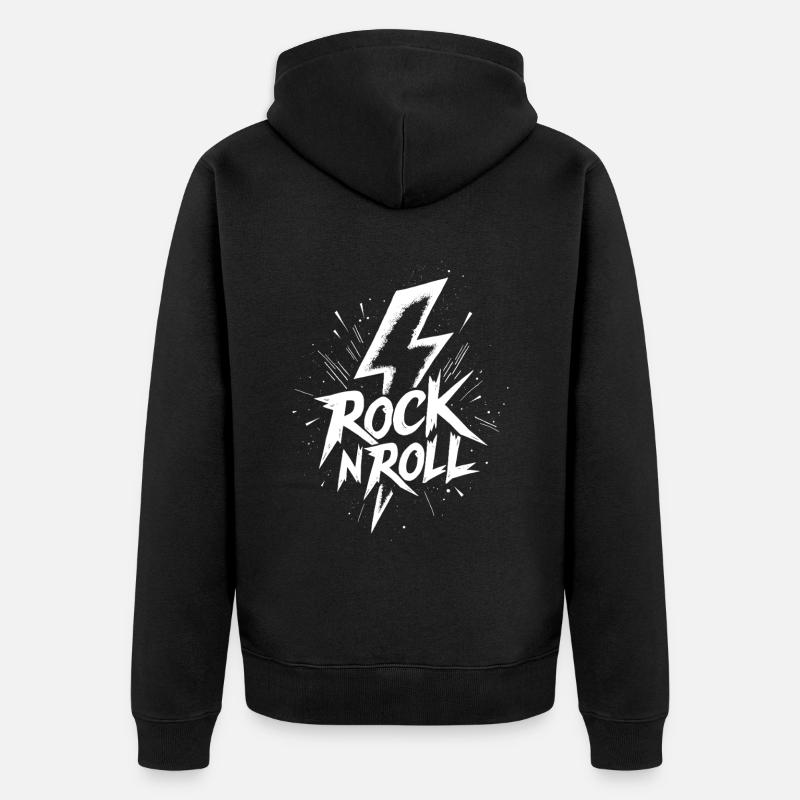 Rock 'n' Roll Blitz - Veste à capuche bio Premium Unisexe - noir