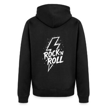 Rock 'n' Roll Blitz - Veste à capuche bio Premium Unisexe - noir - Dos - Nico (187cm)